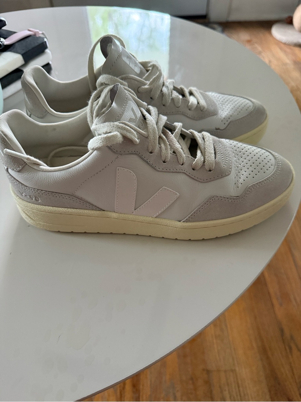 Veja White and Off-White Sneakers